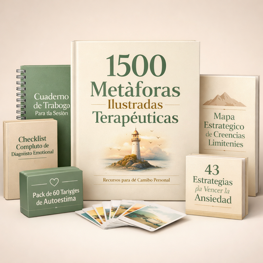 1500 Metáforas Ilustradas Terapéuticas + Ejercicios y Aplicación Práctica